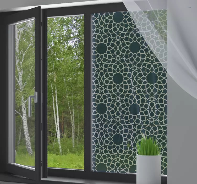 Arabic translucent window   sticker - TenStickers