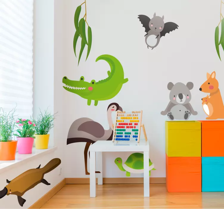 Australian Animals Wall Sticker - TenStickers