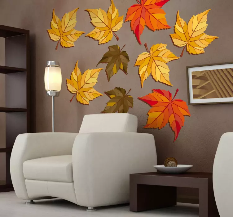 Autumn Leaves Wall Decals - TenStickers