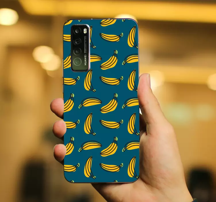 Banana Motif huawei sticker - TenStickers