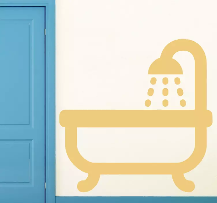 Bathroom Icon Sticker - TenStickers