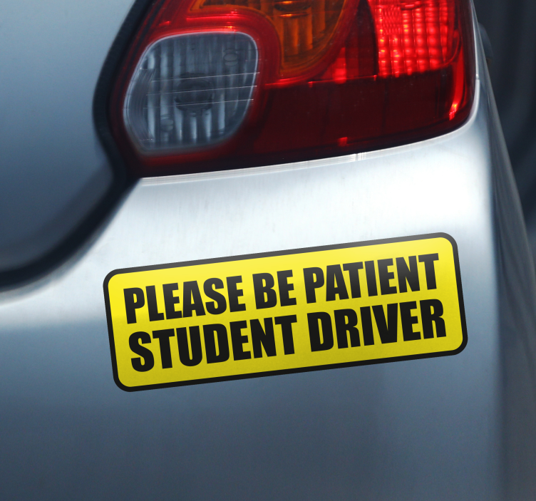 Please be patient car sticker - TenStickers