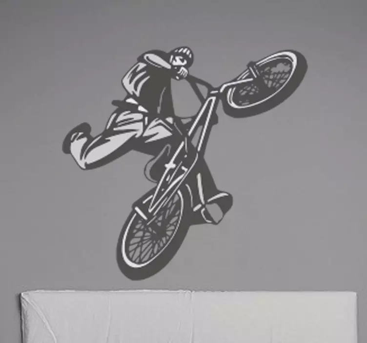 Bike cross youth room  cycling decal - TenStickers