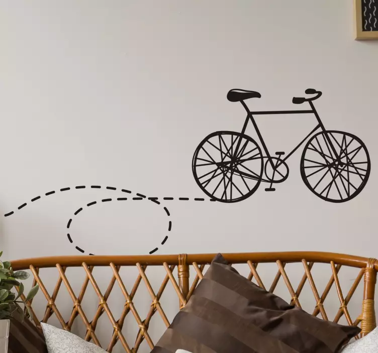 Bike Trail Decorative Wall Decal - TenStickers