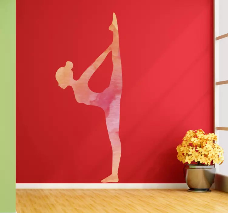 Bikram yoga wall vinyl sticker - TenStickers