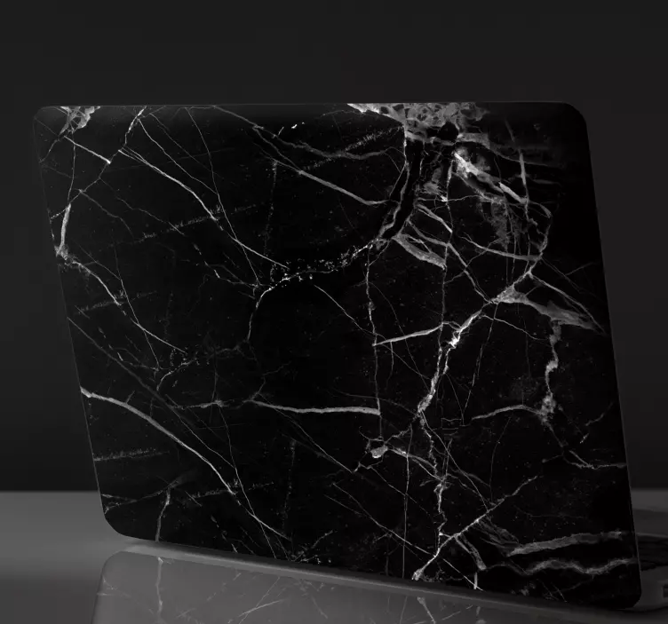 Black Crack Laptop Skin Sticker - TenStickers