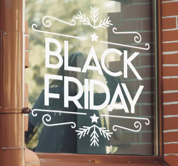 BLACK FRIDAY PROMOTIONAL OFFER sales sticker - TenStickers