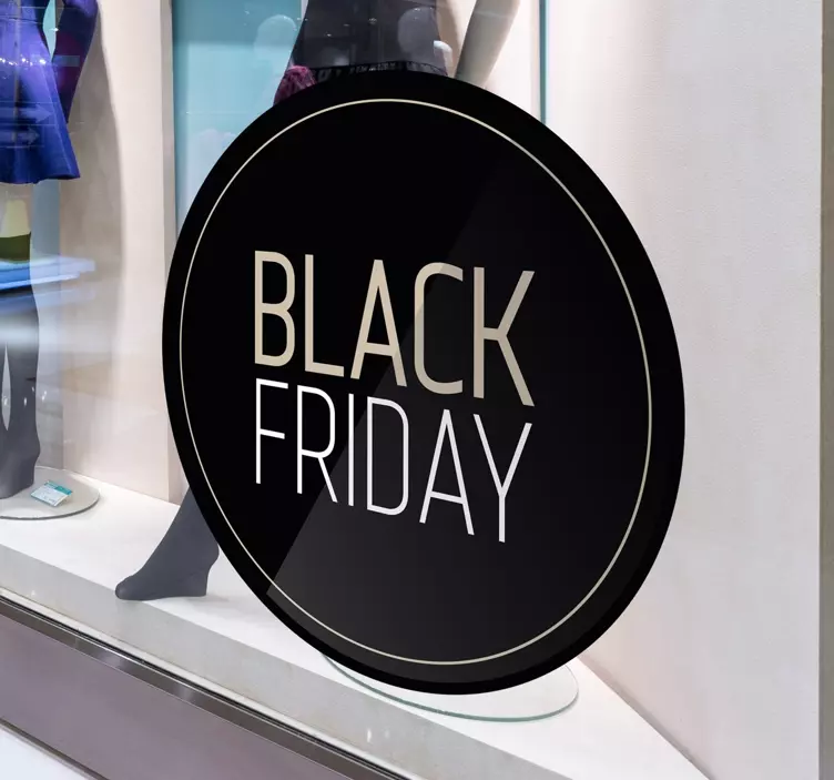 Black Friday Window Sticker - TenStickers