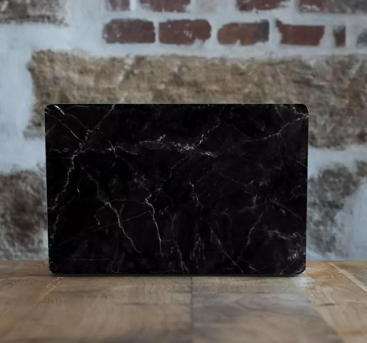 Black marble laptop skins - TenStickers