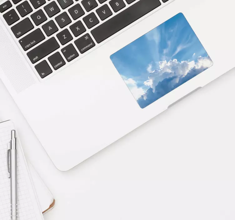 Blue Skies Trackpad laptop sticker - TenStickers