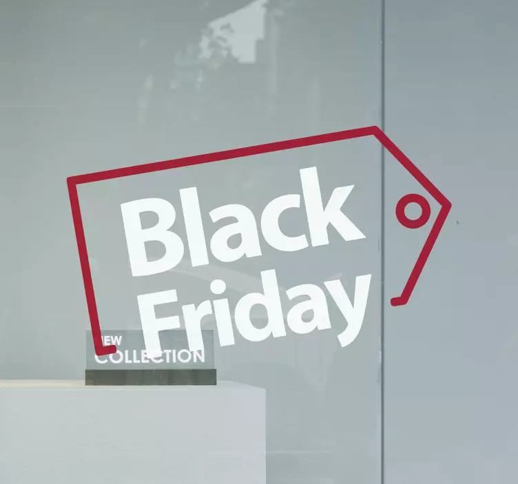 Bold Sale Tag Black Friday sticker - TenStickers