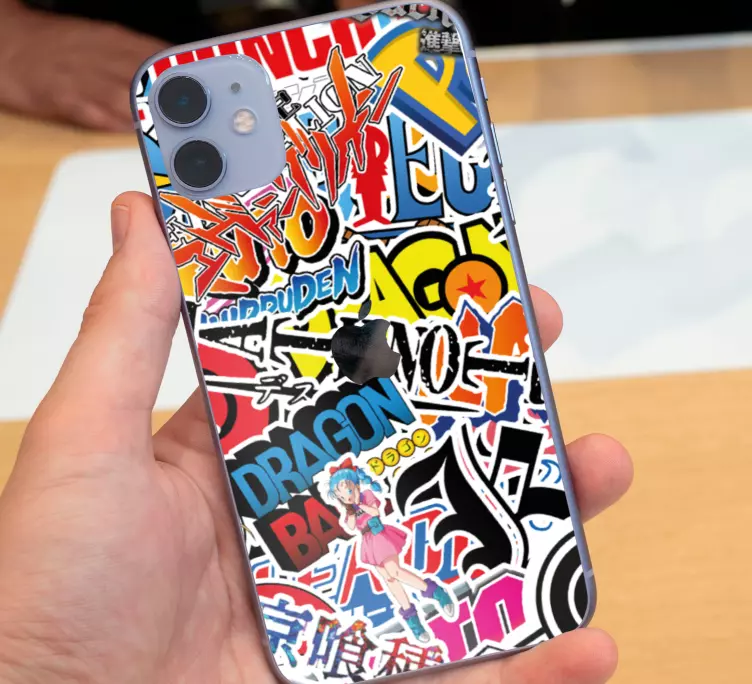 Bomb comic style iPhone sticker - TenStickers