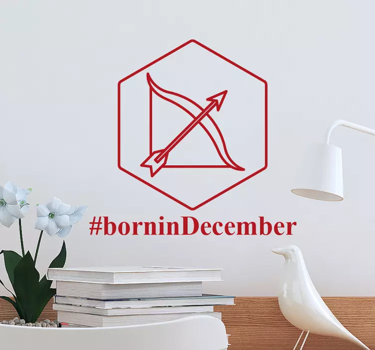 #Borningdecember design customisable sticker - TenStickers