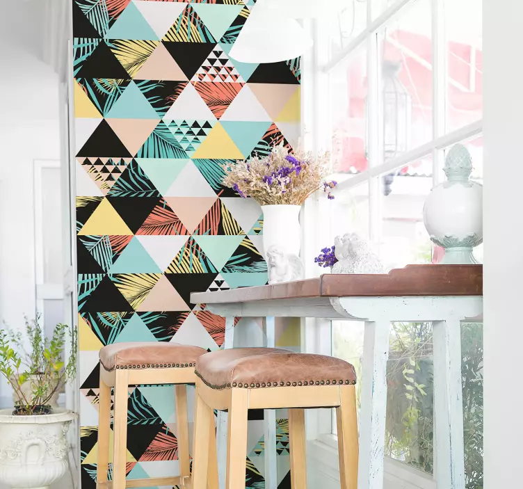 Botanical jungle flowers plant wall sticker - TenStickers