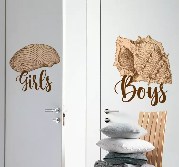 Boys And Girls Signs kid's sticker - TenStickers