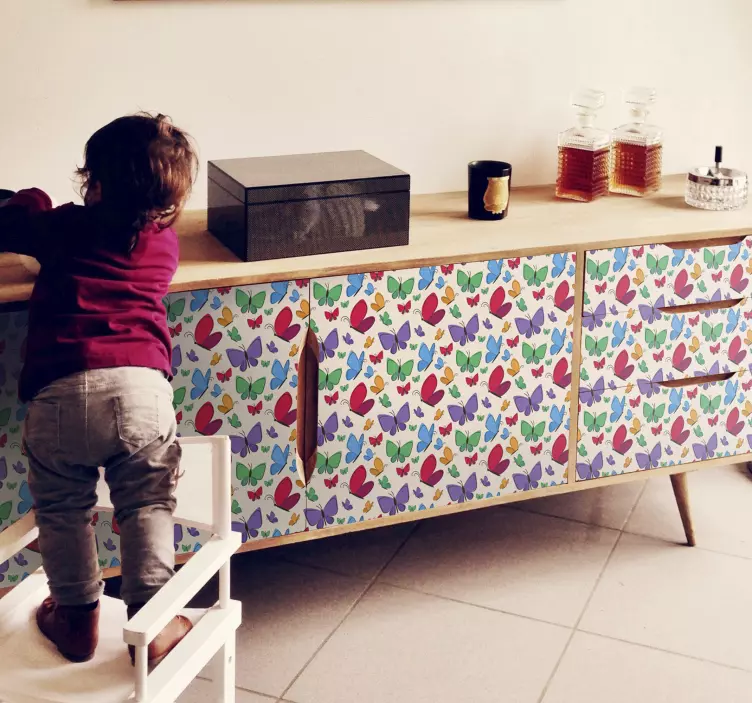 Butterflies Flying for kids  furniture sticker - TenStickers