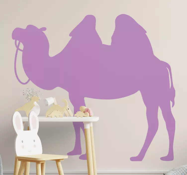 Camel with reigns animal wall sticker - TenStickers