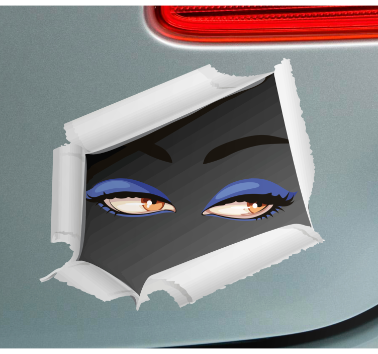 Car sticker seductive eyes design - TenStickers