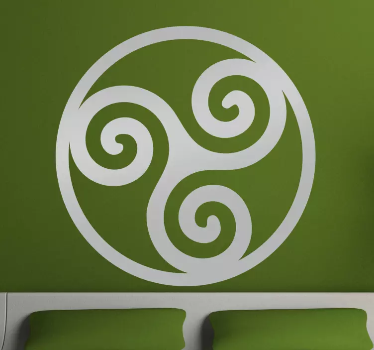 Celtic symbols Trisquel Abstract Wall Sticker - TenStickers