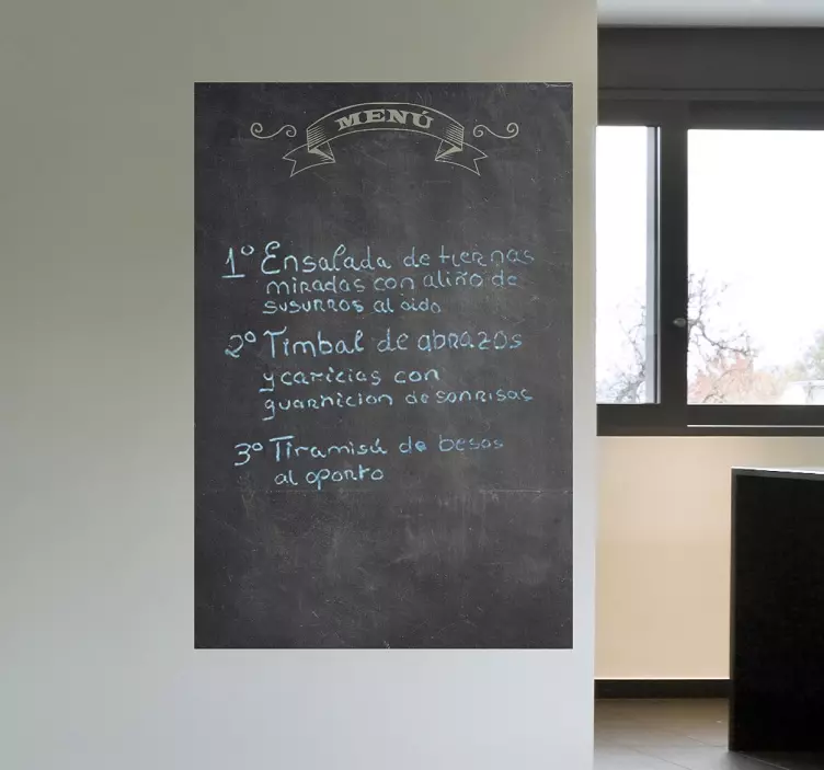 Chalkboard Menu Sticker for you - TenStickers