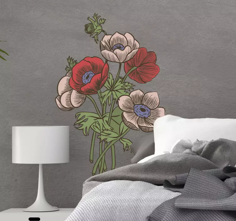 Charming Arrangement wall sticker - TenStickers