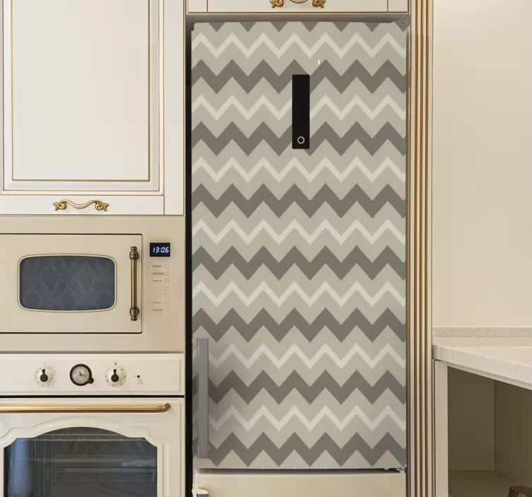 Chevron Pattern Cover fridge sticker - TenStickers