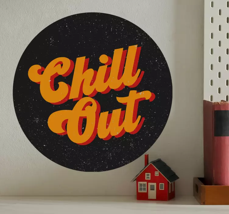 Chill out 70's vintage style vintage sticker - TenStickers