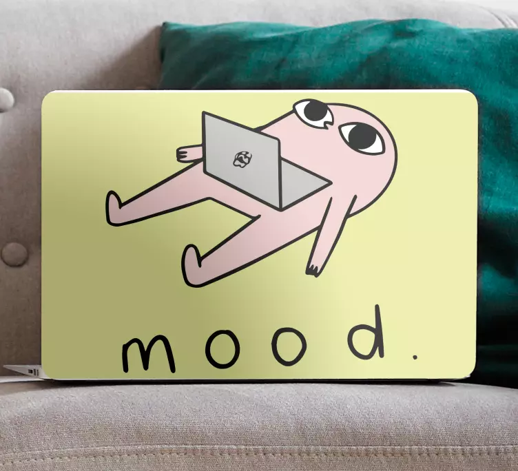 Chill vibes character laptop skin - TenStickers