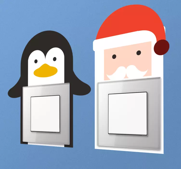 Christmas light switch sticker - TenStickers