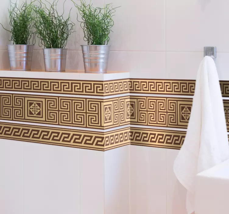 Classic Greek Border Sticker - TenStickers