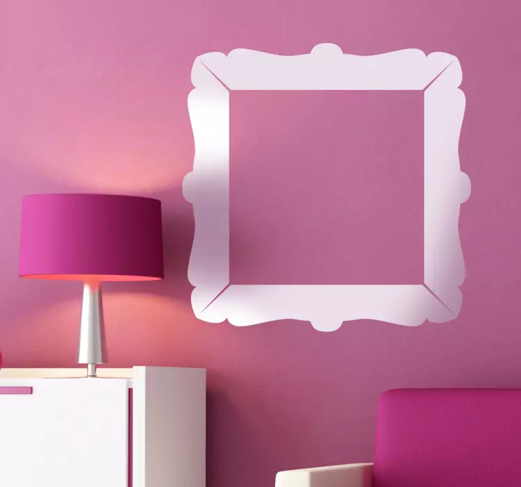 Classic Square Frame Sticker - TenStickers