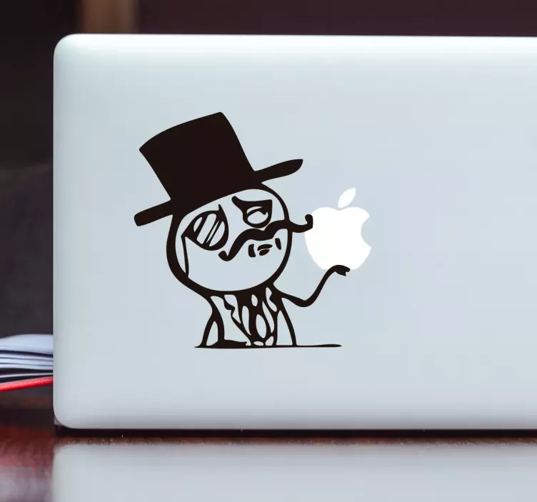 Classy guy meme laptop sticker - TenStickers