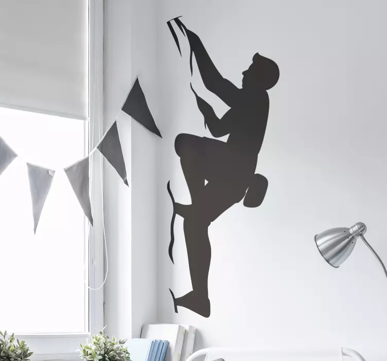 Climber extreme sports decal - TenStickers