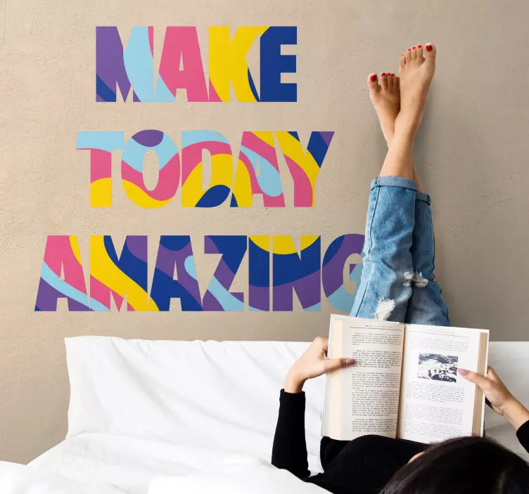 Colorful Motivational Phrase wall stickers quotes - TenStickers