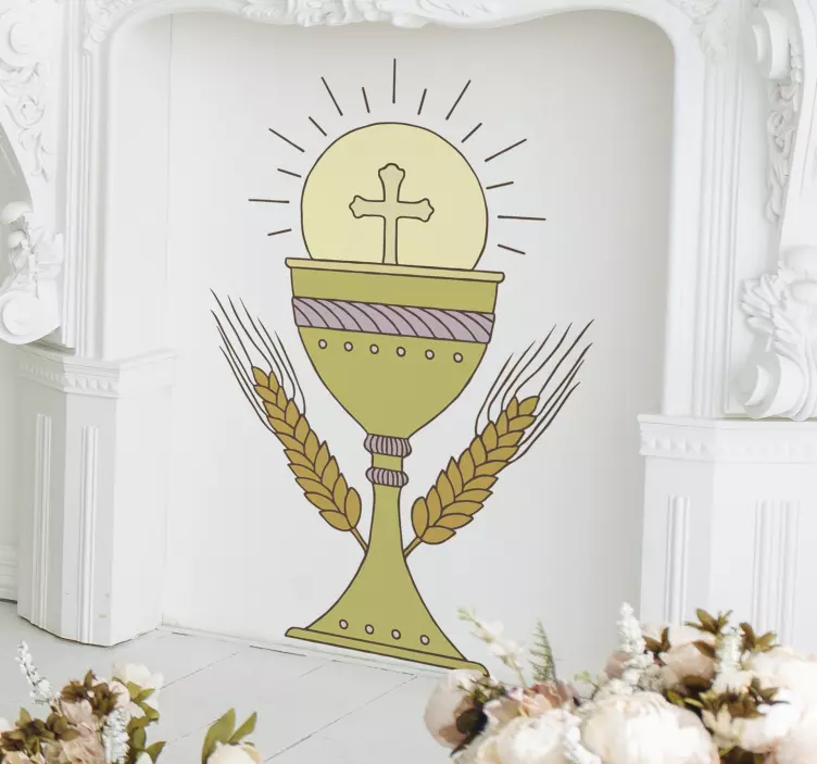 Communion chalice wall sticker - TenStickers