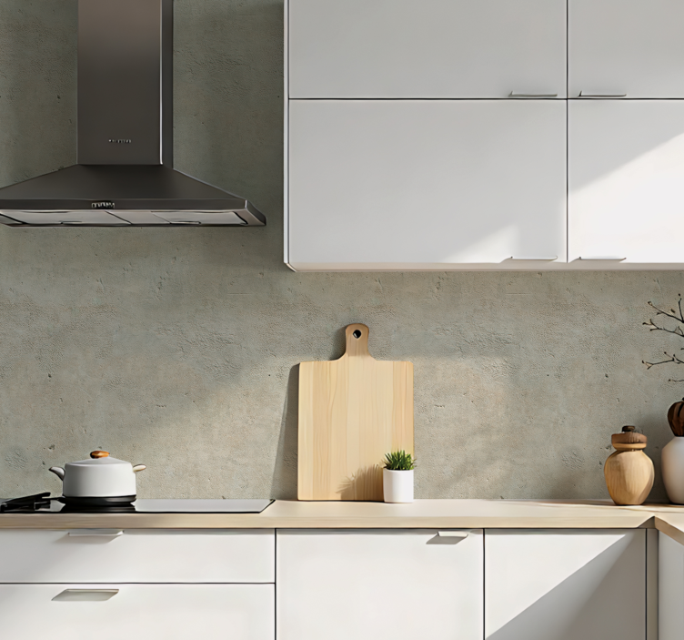 Cream stone shades kitchen wall sticker - TenStickers