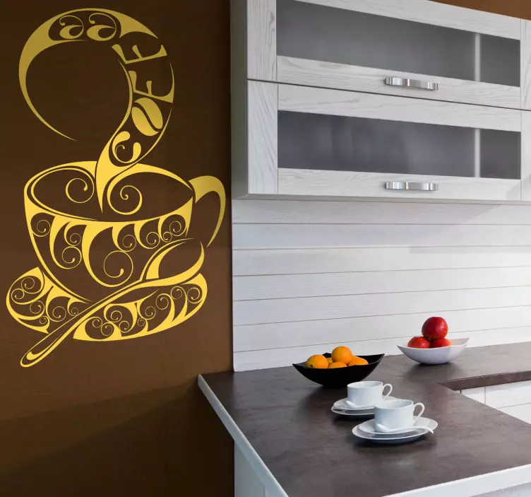 Cup of Coffee Wall Sticker - TenStickers