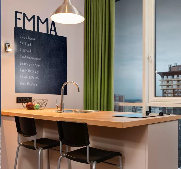 Custom Chalkboard chalkboard stickers - TenStickers