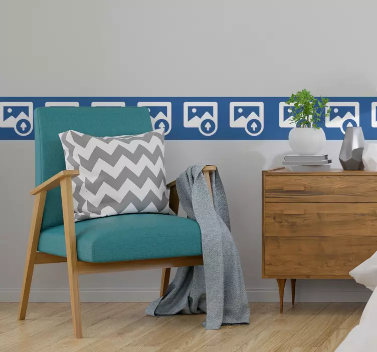 customizable image border wall border decal - TenStickers