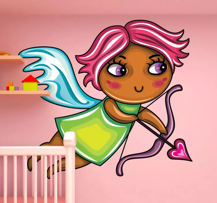Cute Fairy Archer kid's sticker - TenStickers