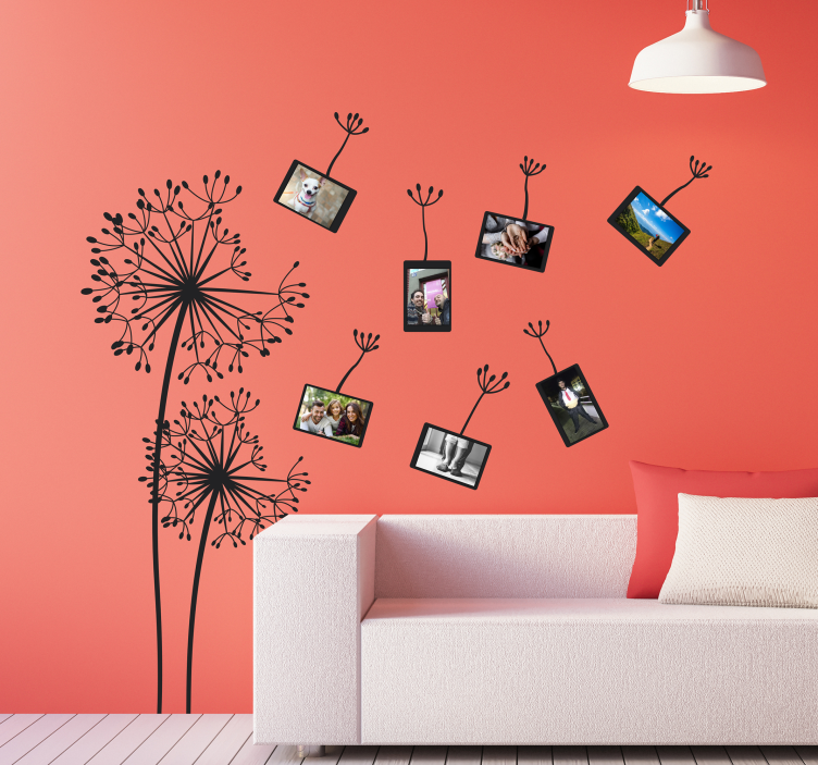 Dandelion pictures flower wall sticker - TenStickers
