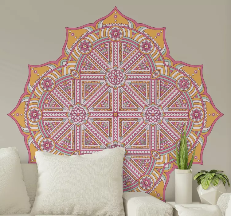 Decoration wall sticker elaborate geometric design - TenStickers