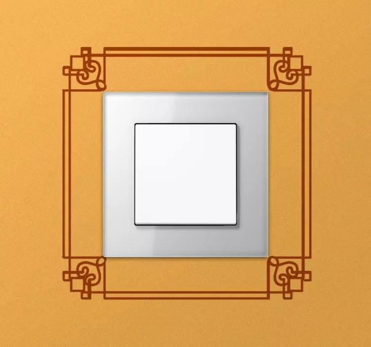 Decorative Frame Light Switch Sticker - TenStickers