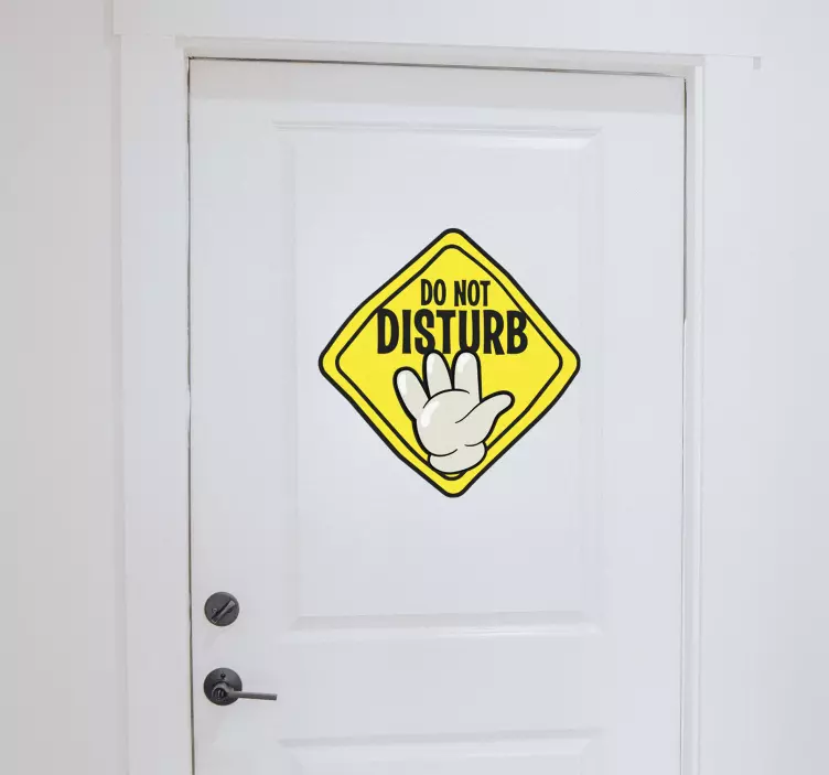Do not disturb vinyl sign - TenStickers
