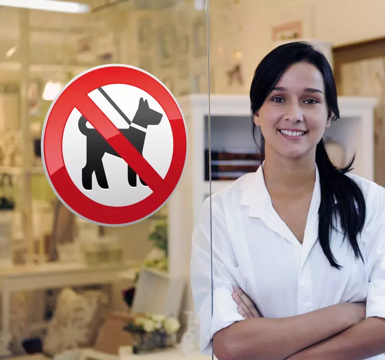 Dogs Forbidden Sign Sticker - TenStickers