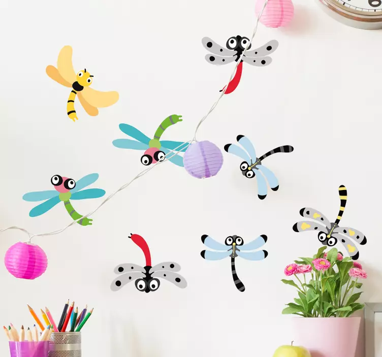 Dragonflies insect sticker - TenStickers