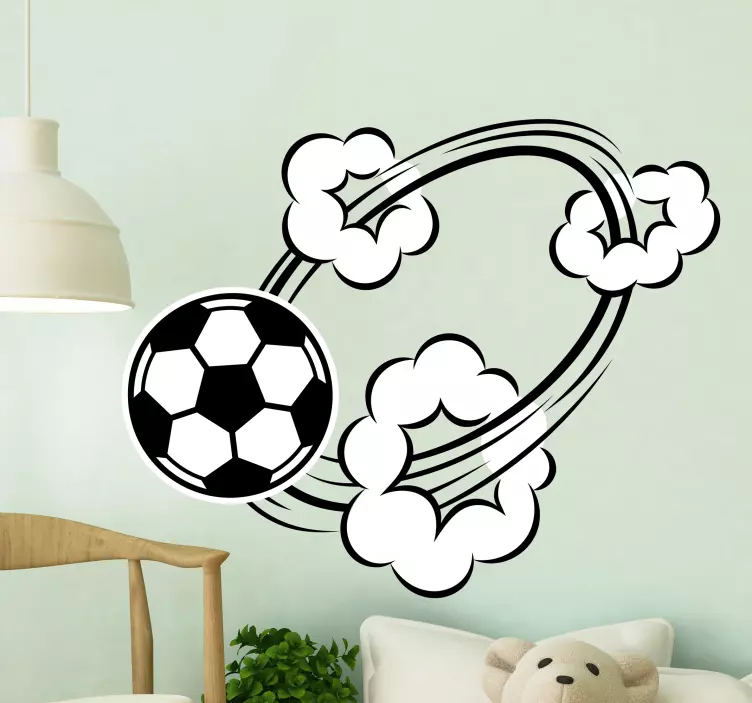 Dynamic Soccer Motion football sticker - TenStickers
