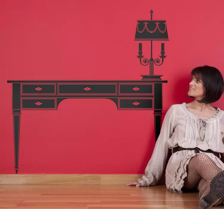 Elegant Desk Lamp object sticker - TenStickers