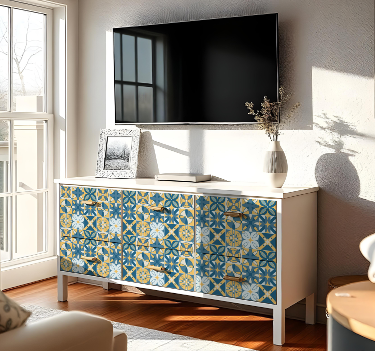 elegant tiles furniture sticker - TenStickers