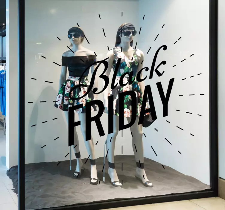 Eye Catching Black Friday Shop Sticker - TenStickers